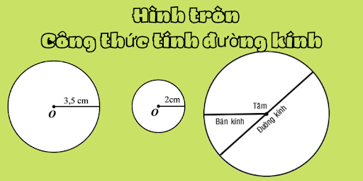 Đường kính hình tròn ký hiệu và công thức liên quan