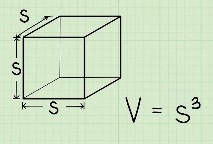 Muốn tính thể tích hình vuông vắn thì nên cần dùng công thức nào?