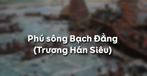 phú sông bạch đằng