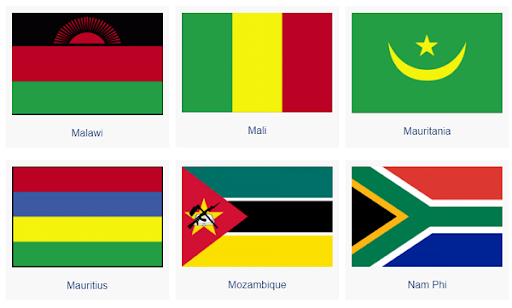 Các quốc gia và lá cờ của họ: Những lá cờ độc đáo và dễ nhận diện sẽ khiến bạn thực sự quan tâm đến các quốc gia trên thế giới. Thông qua hình ảnh, hãy tìm hiểu thêm về các quốc gia và các lá cờ của họ, cùng khám phá sự đa dạng và phong phú của văn hóa và lịch sử thế giới.