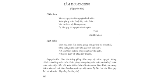 phát biểu cảm nghĩ về bài thơ rằm tháng giêng