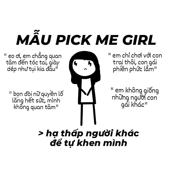 Hướng dẫn Pick me girl và Pick me boy nghĩa là gì, tại sao lại Hot trên Tiktok #1