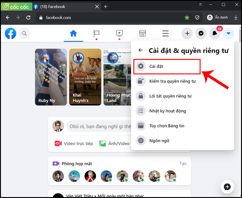 cách xóa tài khoản Facebook 