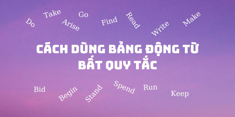 bảng động từ bất quy tắc