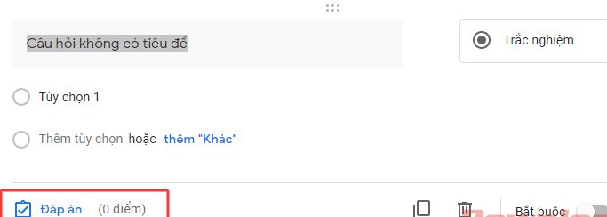 cách tạo bài kiểm tra trên google form