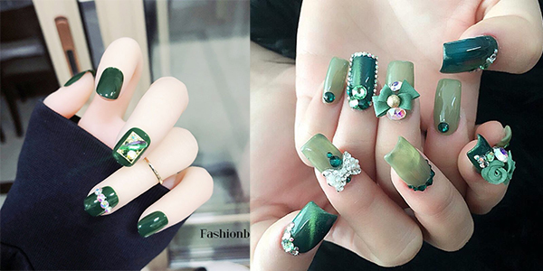 mẫu nail đơn giản sang trọng