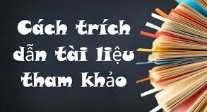 cách trích dẫn tài liệu tham khảo